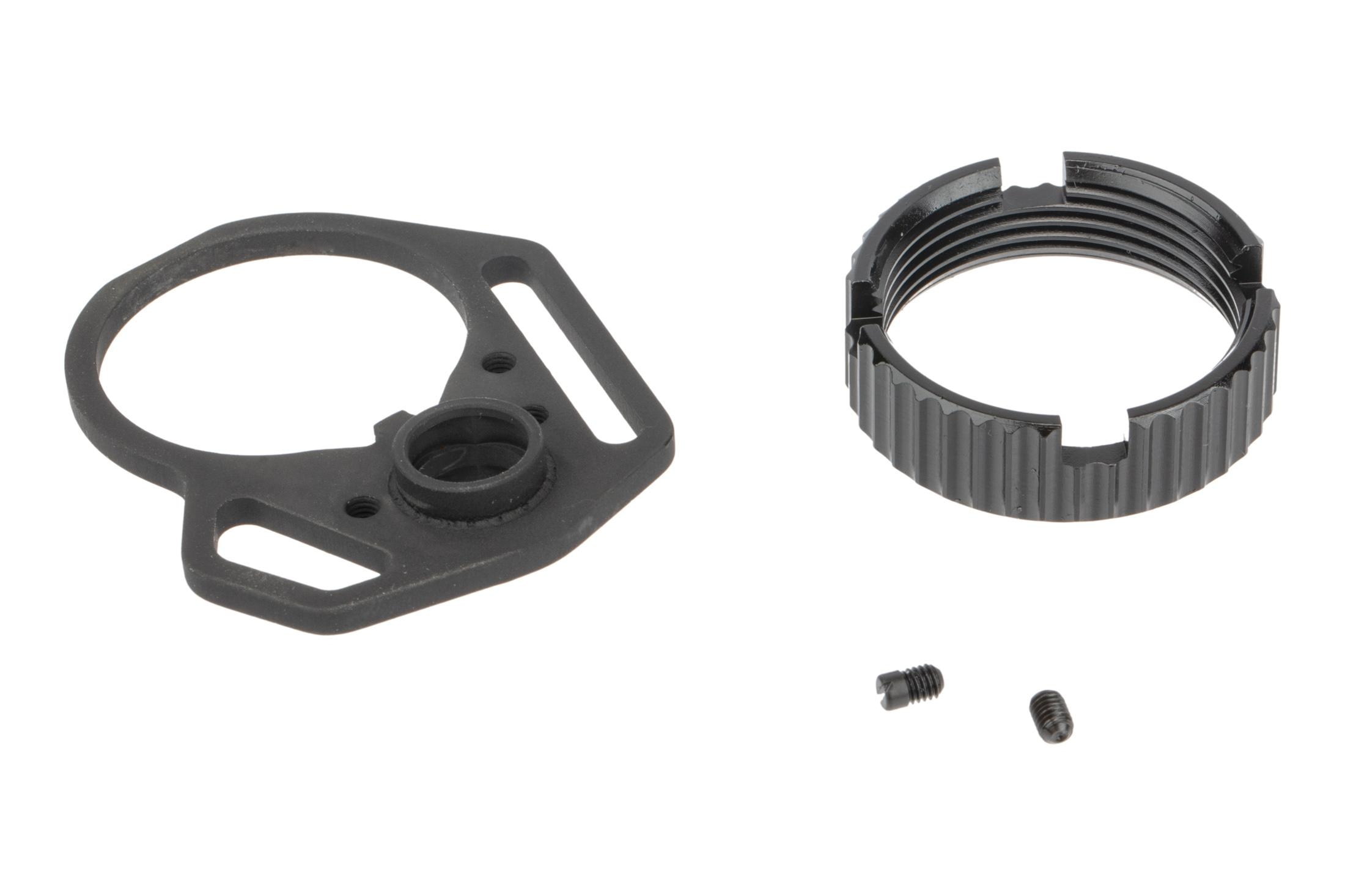 Strike Industries Multi-Function End Plate with Anti-Rotation Castle Nut - Black